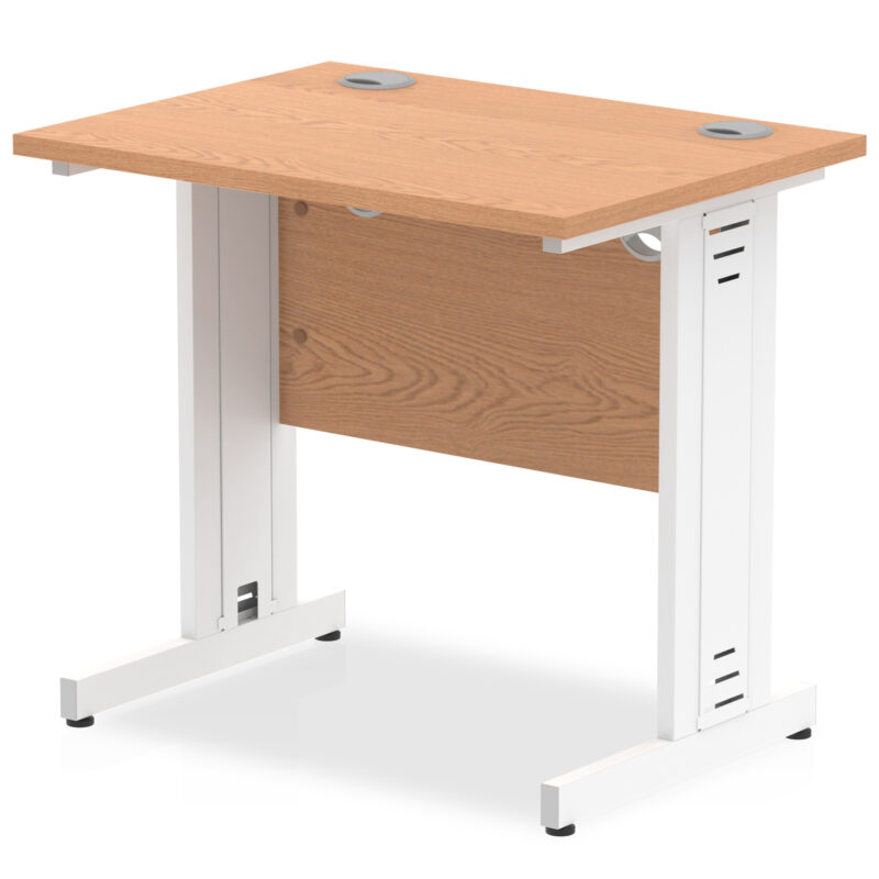 impulse 800mm slimline desk cable managed leg