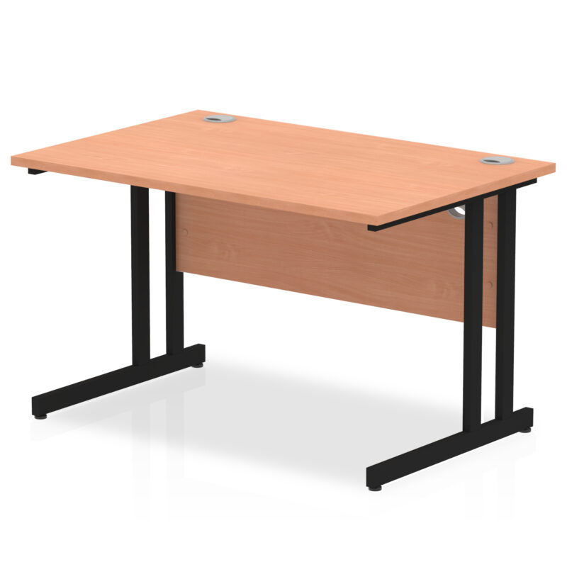 impulse 1200mm straight desk cantilever leg