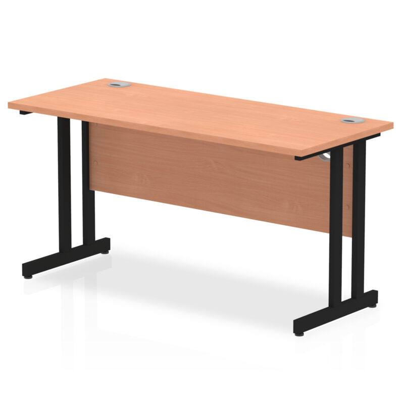 impulse 1400mm slimline desk cantilever leg