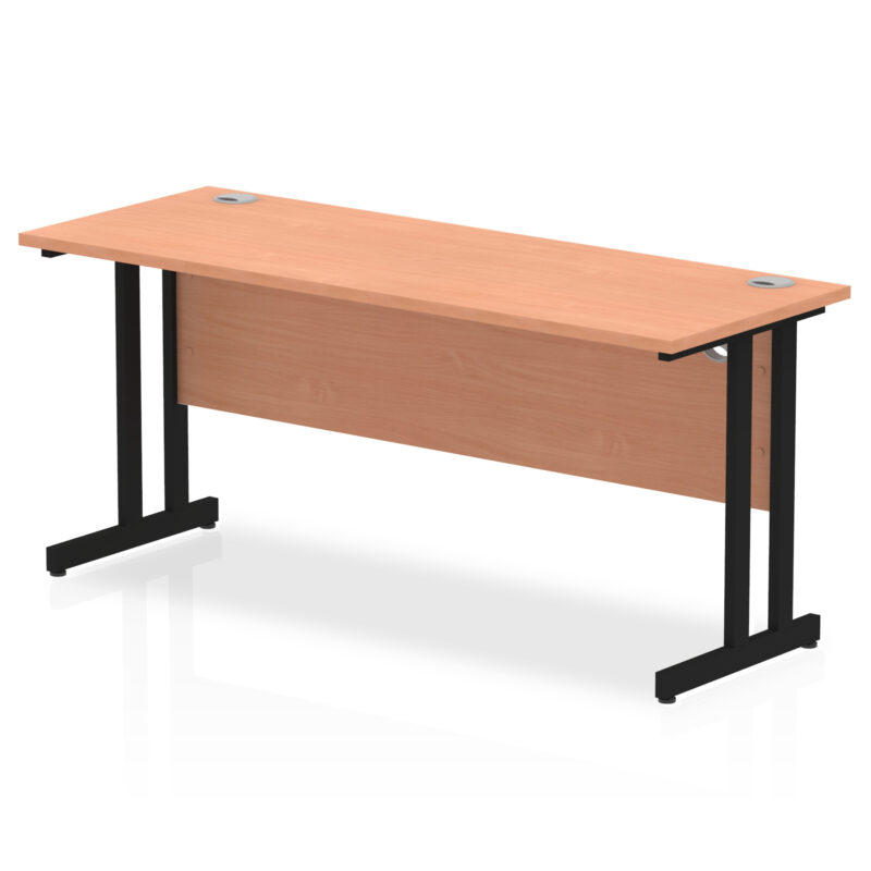 impulse 1600mm slimline desk cantilever leg
