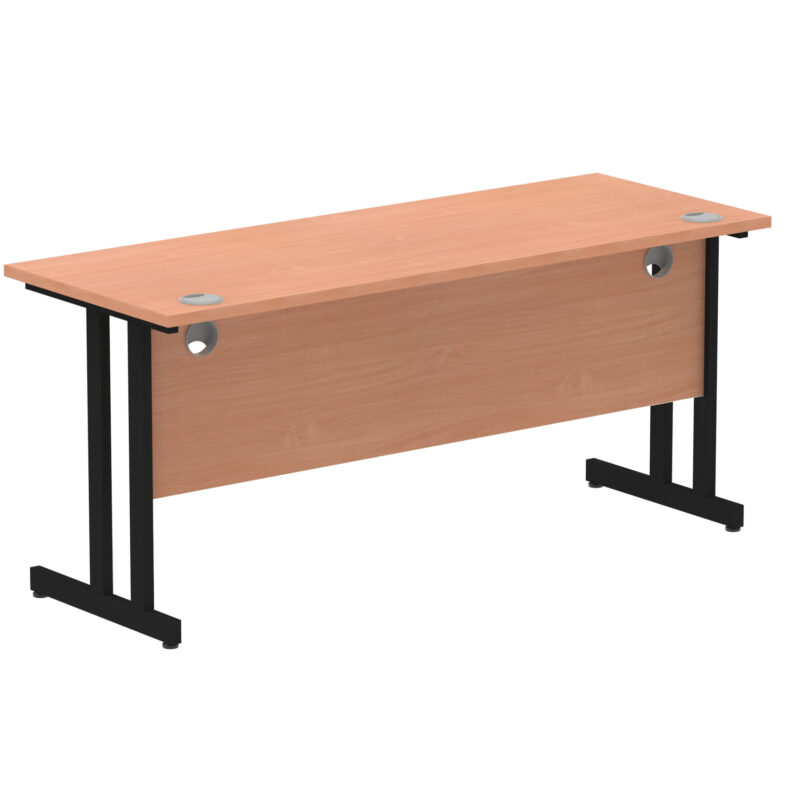 impulse 1600mm slimline desk cantilever leg