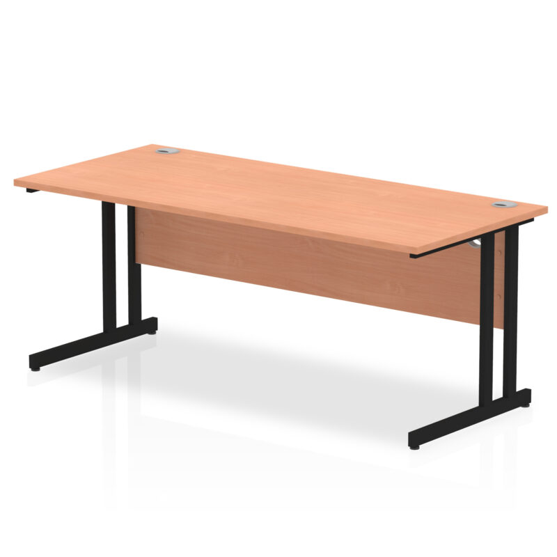 impulse 1800mm straight desk cantilever leg