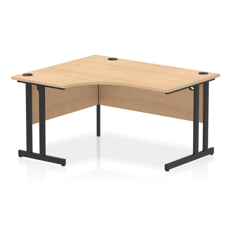 impulse 1400mm left crescent desk cantilever leg