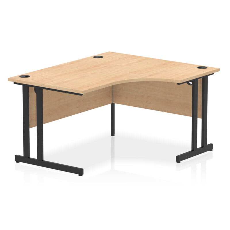 impulse 1400mm right crescent desk cantilever leg