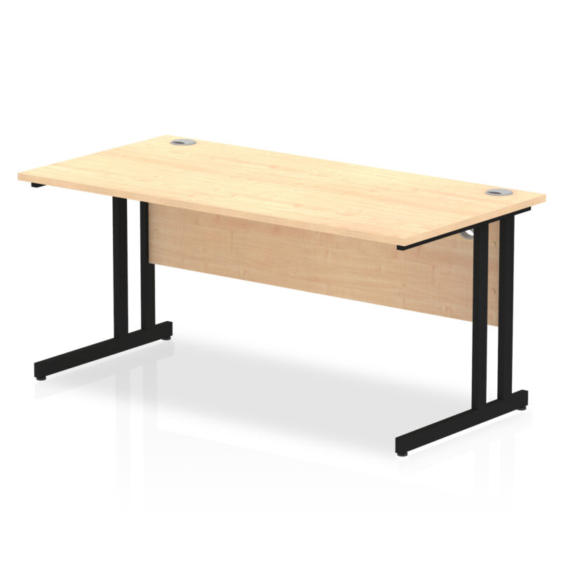 impulse 1600mm straight desk cantilever leg