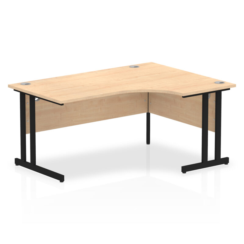 impulse 1600mm right crescent desk cantilever leg