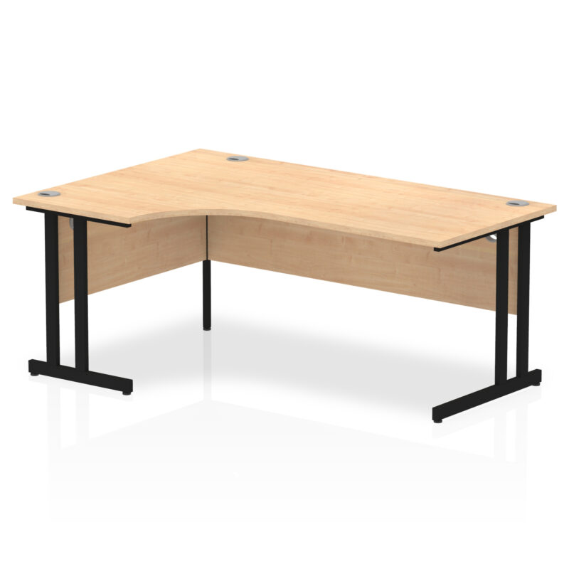impulse 1800mm left crescent desk cantilever leg