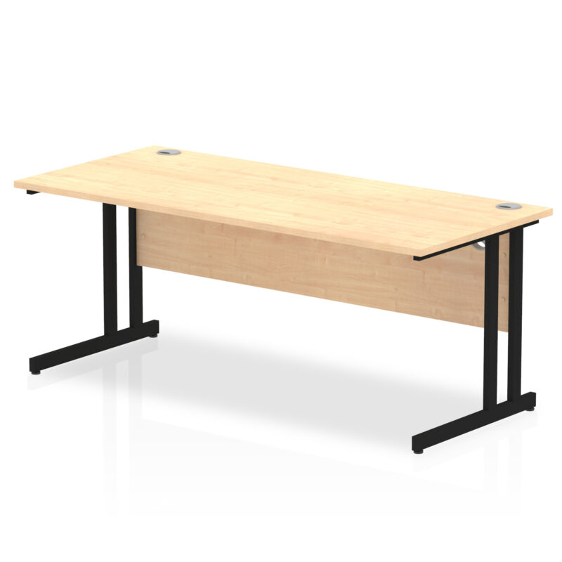 impulse 1800mm straight desk cantilever leg