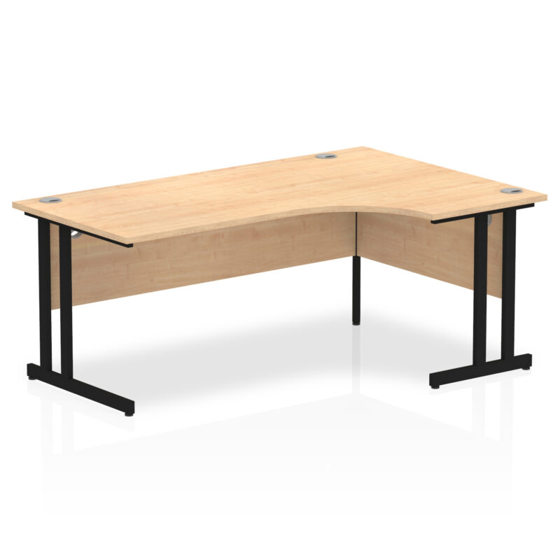 impulse 1800mm right crescent desk cantilever leg
