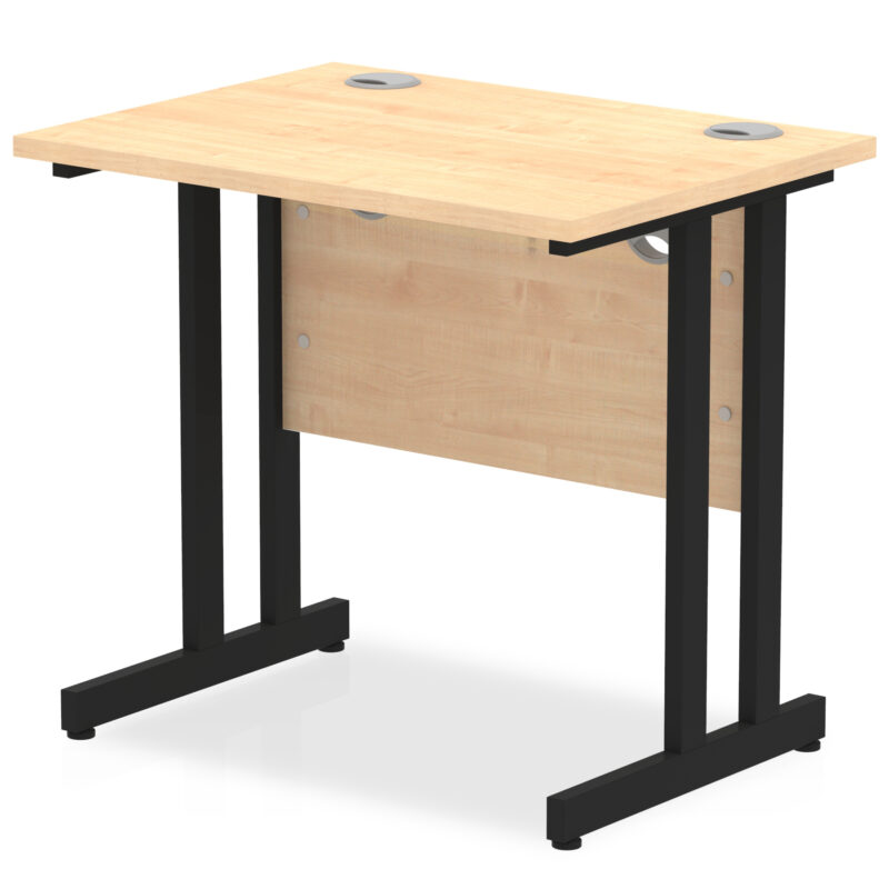 impulse 800mm slimline desk cantilever leg