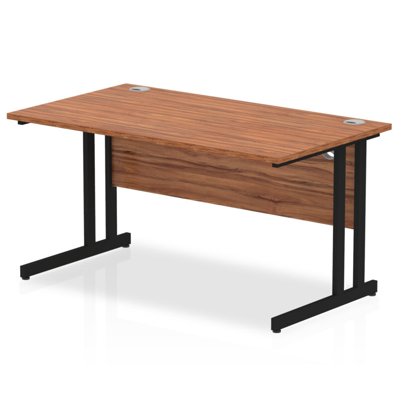 impulse 1400mm straight desk cantilever leg