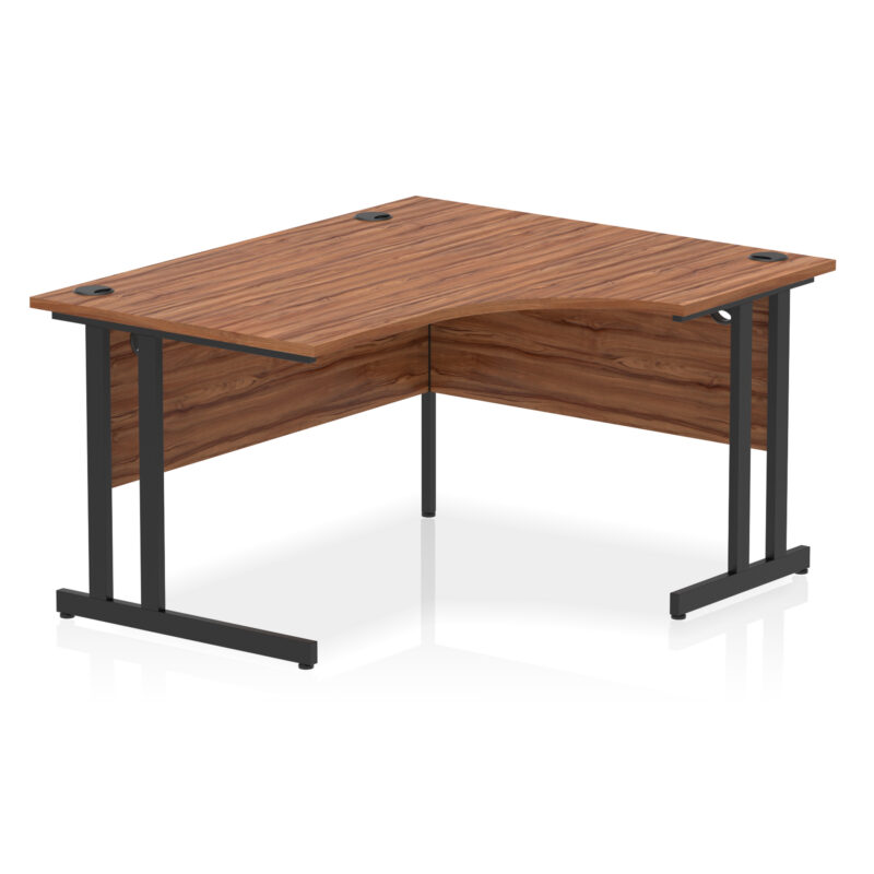 impulse 1400mm right crescent desk cantilever leg