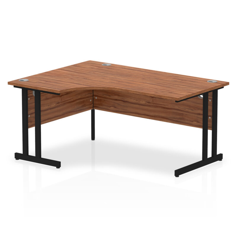 impulse 1600mm left crescent desk cantilever leg