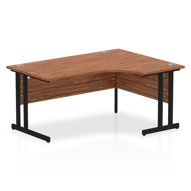 impulse 1600mm right crescent desk cantilever leg