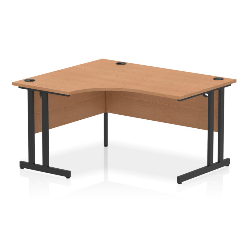 impulse 1400mm left crescent desk cantilever leg