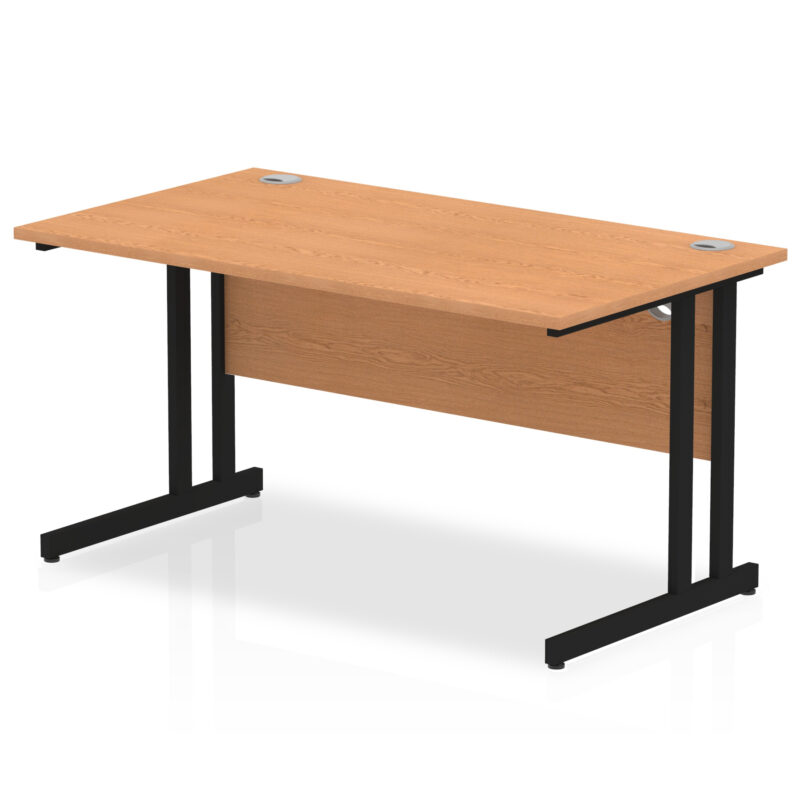 impulse 1400mm straight desk cantilever leg