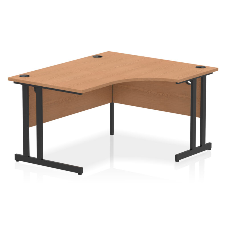 impulse 1400mm right crescent desk cantilever leg