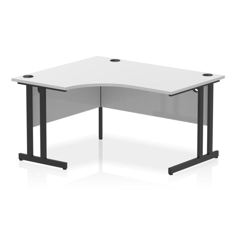 impulse 1400mm left crescent desk cantilever leg
