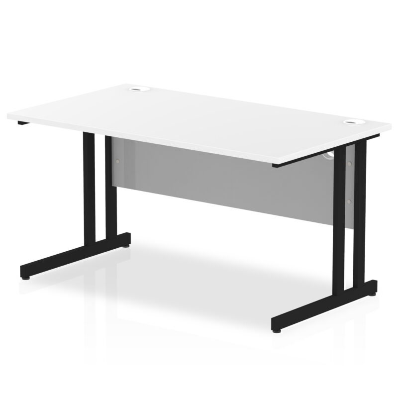 impulse 1400mm straight desk cantilever leg