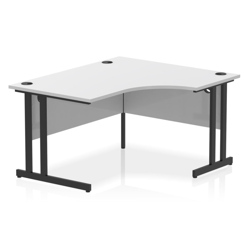 impulse 1400mm right crescent desk cantilever leg