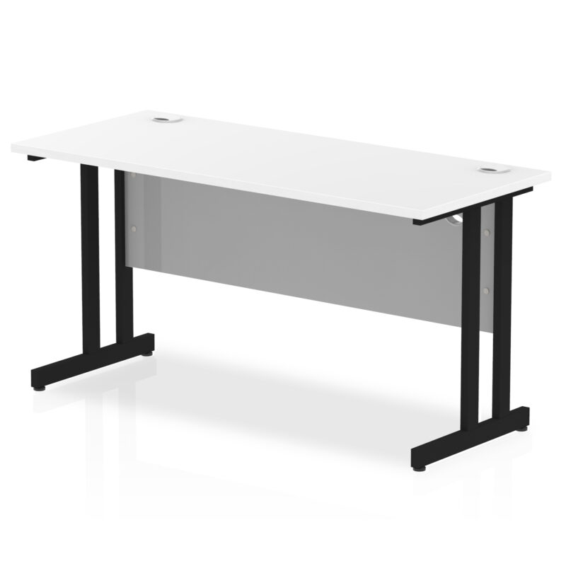 impulse 1400mm slimline desk cantilever leg