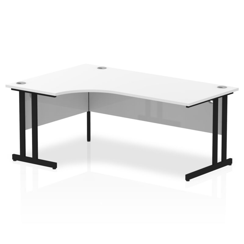 impulse 1800mm left crescent desk cantilever leg
