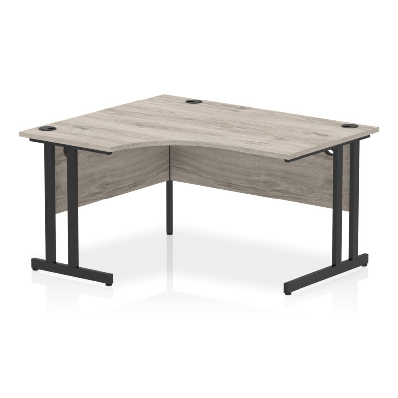 impulse 1400mm left crescent desk cantilever leg