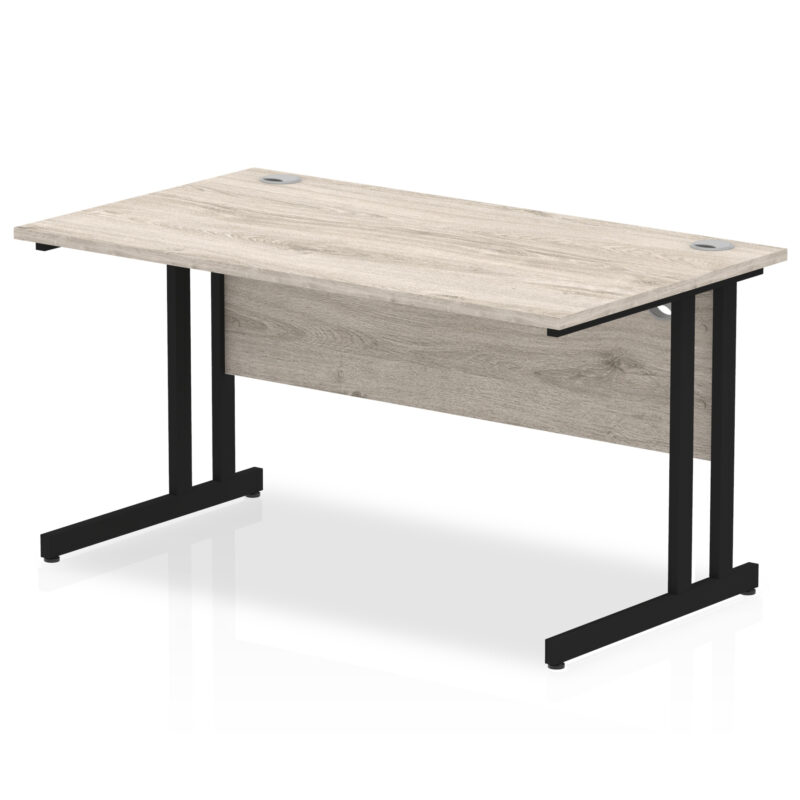impulse 1400mm straight desk cantilever leg