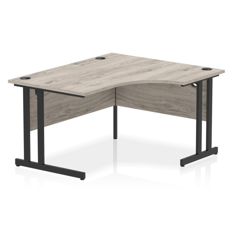 impulse 1400mm right crescent desk cantilever leg