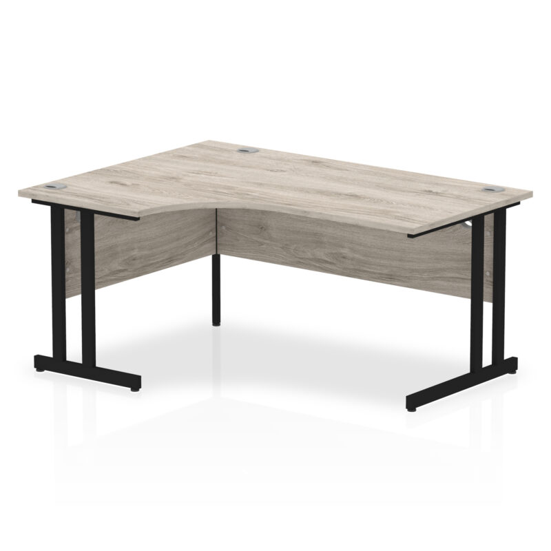 impulse 1600mm left crescent desk cantilever leg