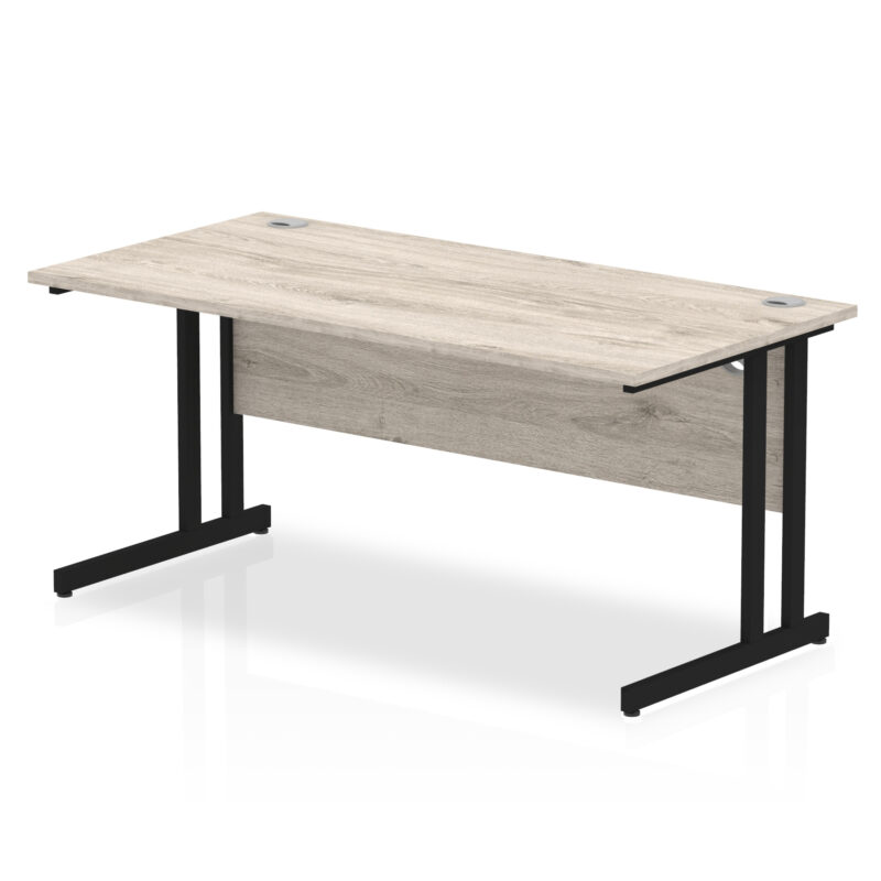 impulse 1600mm straight desk cantilever leg