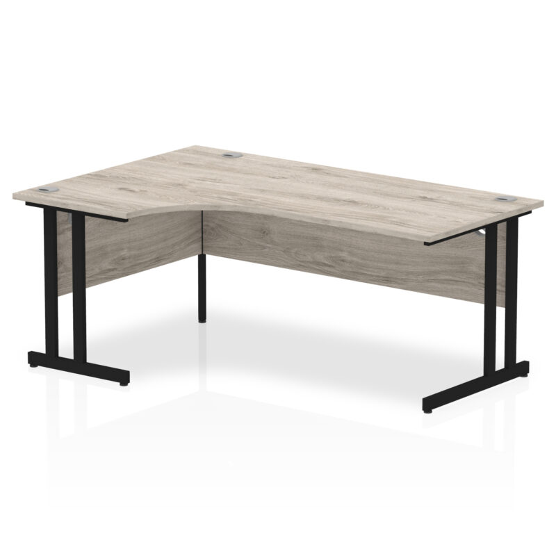 impulse 1800mm left crescent desk cantilever leg