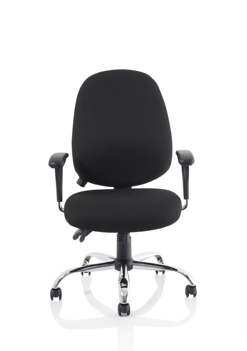 lisbon medium back task operator office chair with height adjustable arms