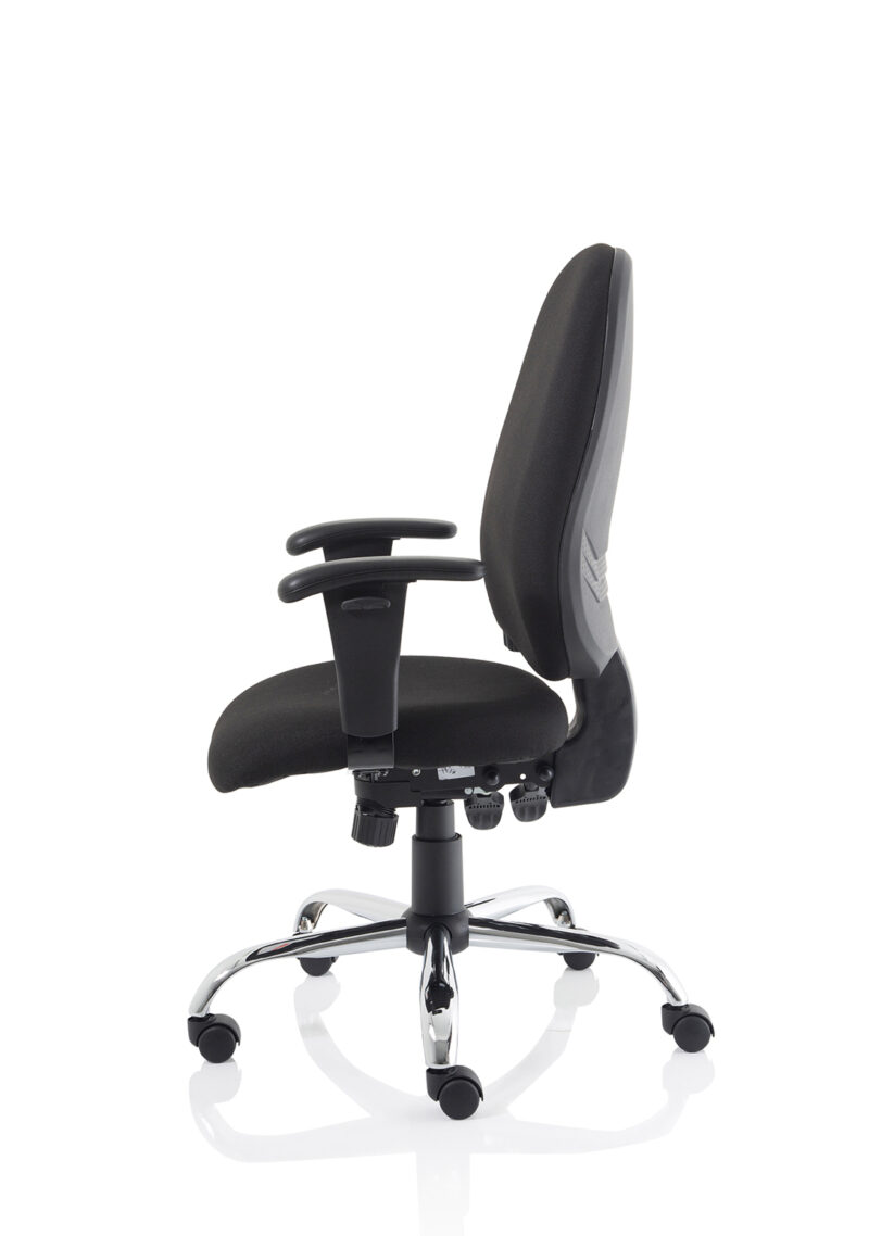 lisbon medium back task operator office chair with height adjustable arms