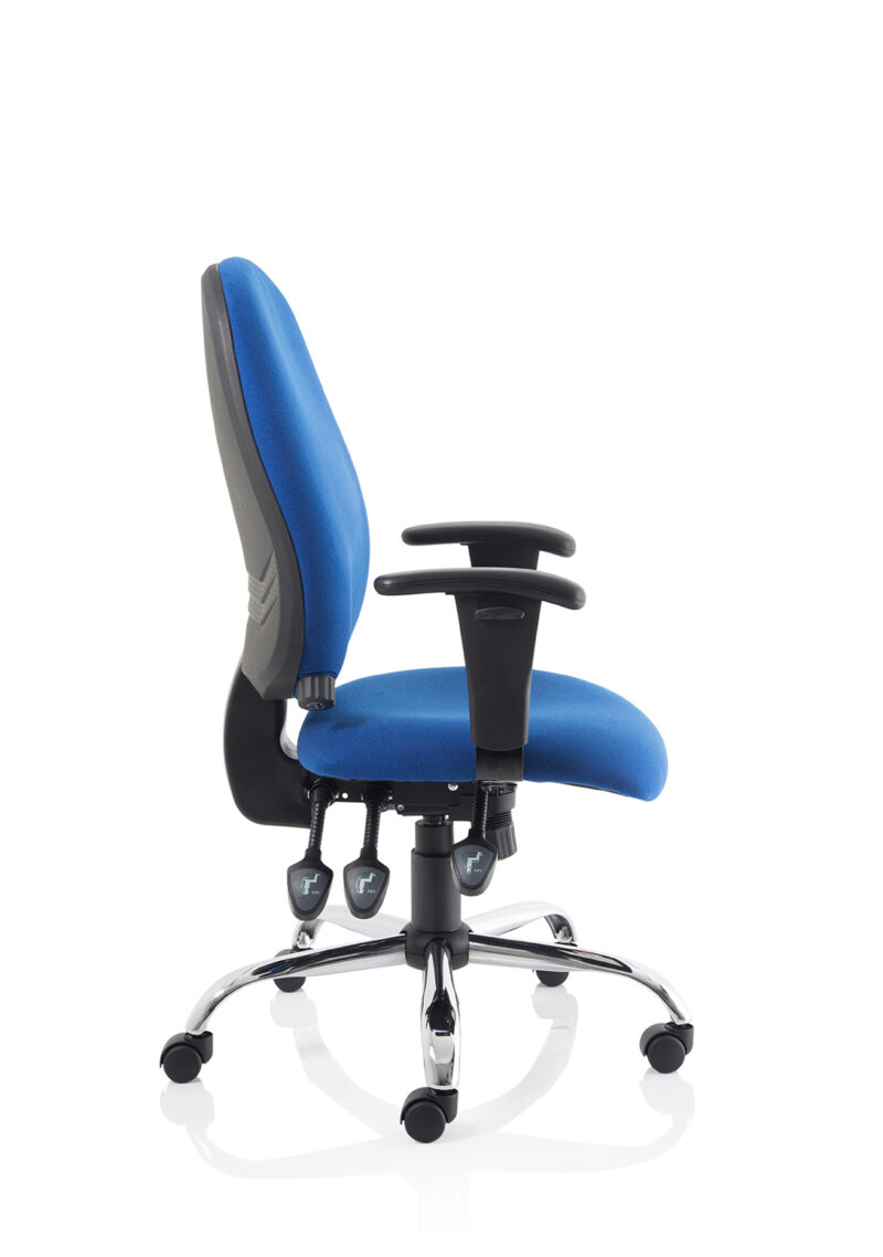 lisbon medium back task operator office chair with height adjustable arms