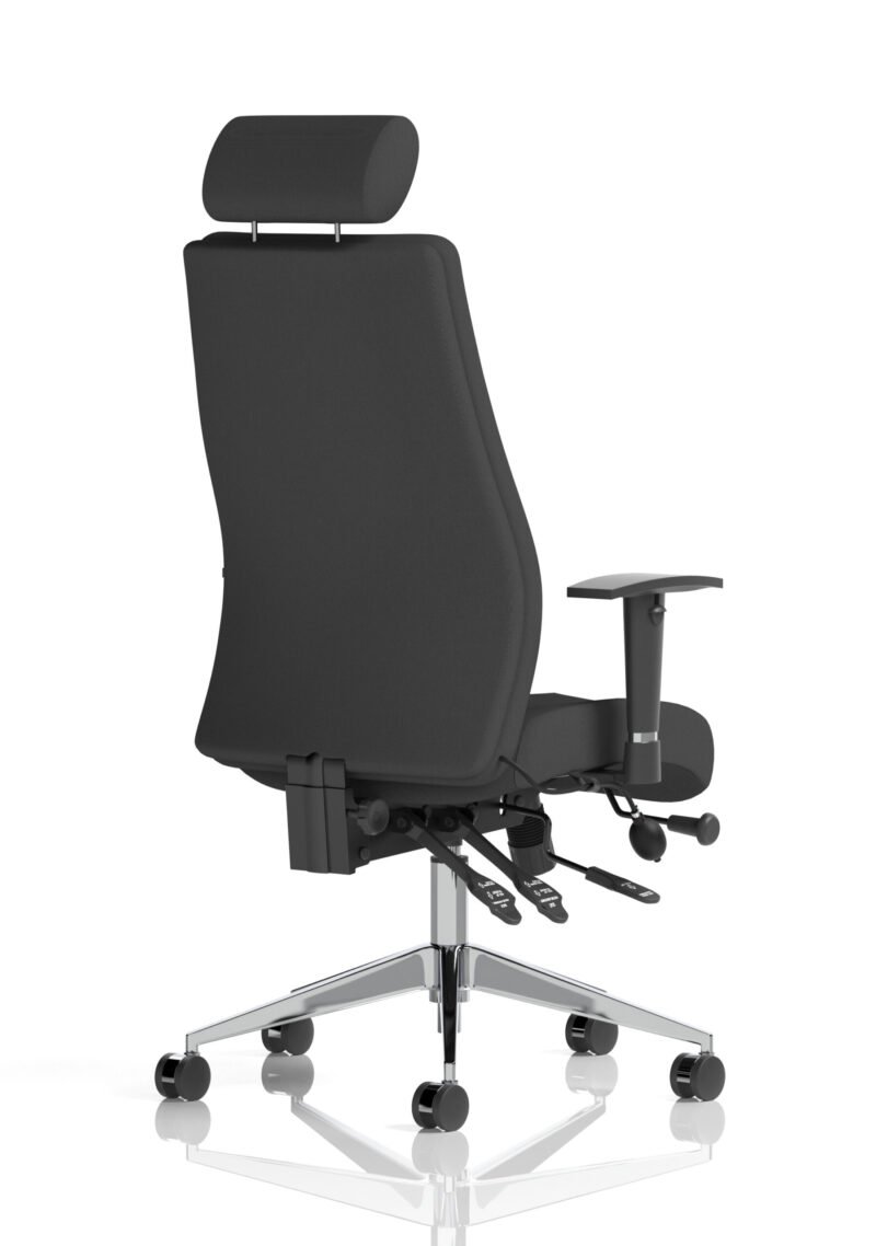 onyx high back ergonomic posture chair with height adjustable arms