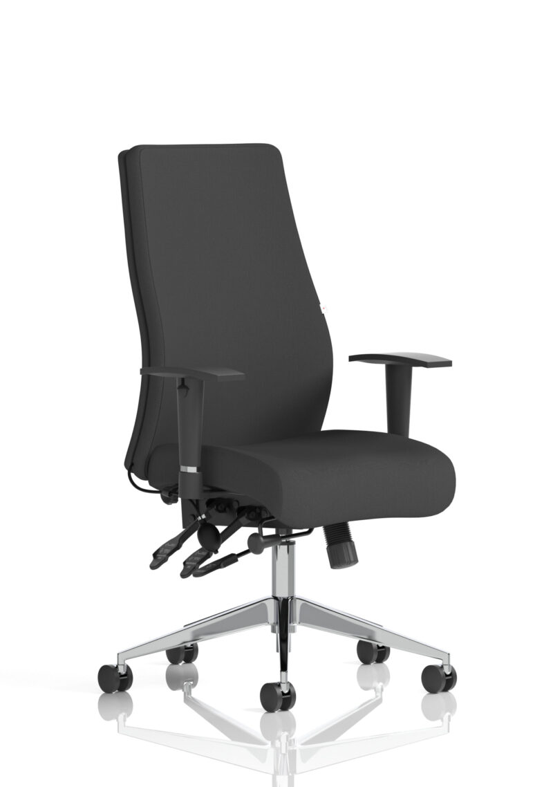 onyx high back ergonomic posture chair with height adjustable arms
