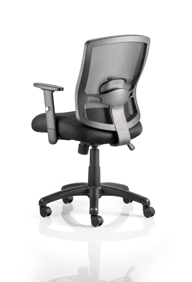 portland medium mesh back task operator office chair with arms