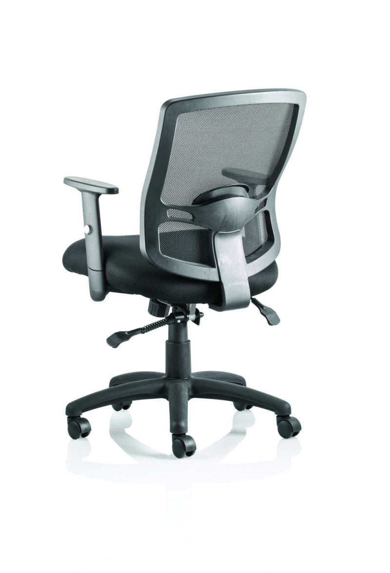 portland ii medium mesh back task operator office chair with arms
