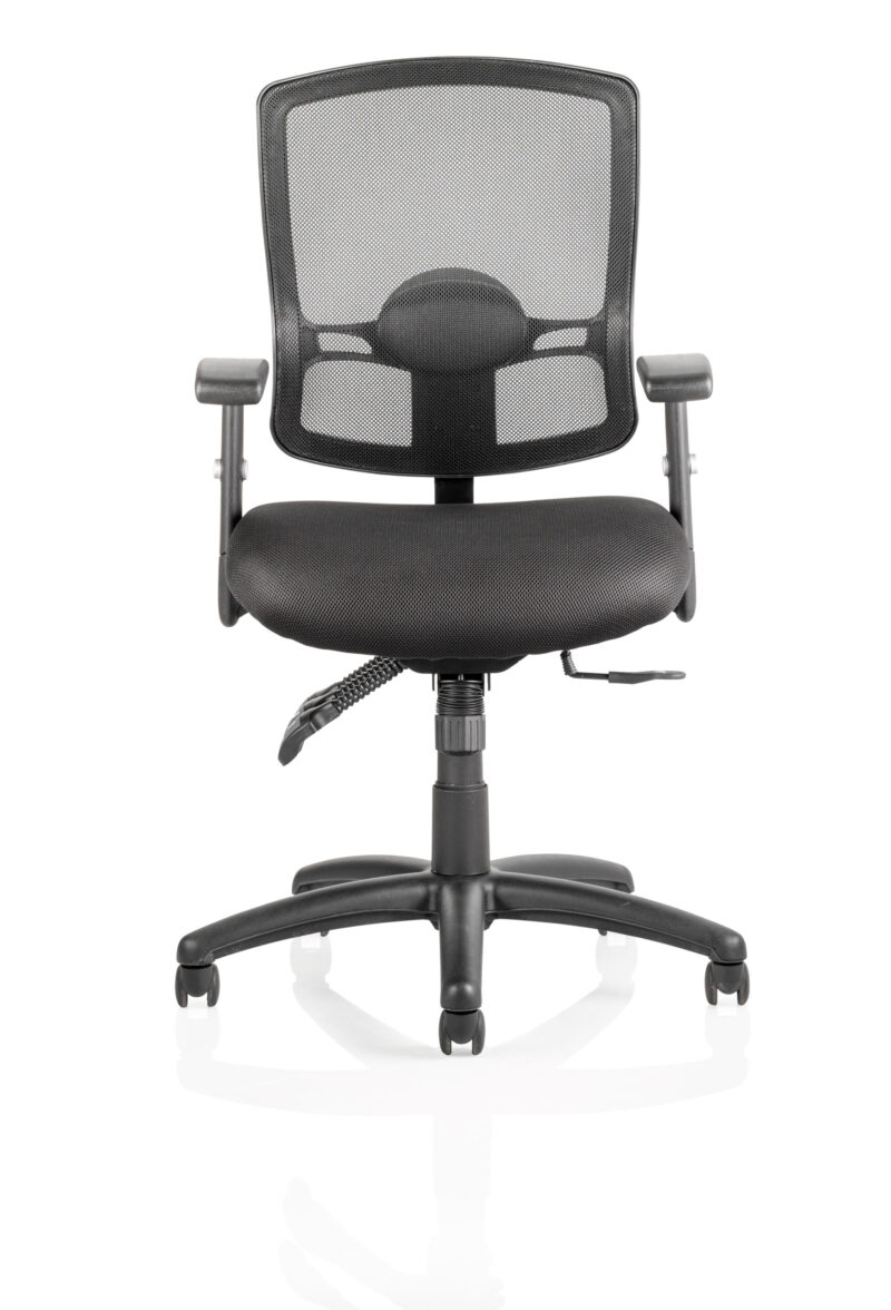 portland iii high mesh back task operator office chair with arms