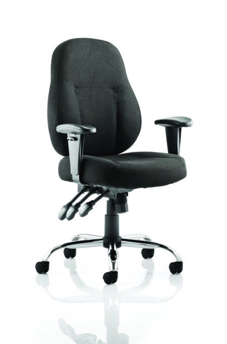 storm high back task operator office chair with arms