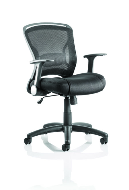 zeus medium mesh back task operator office chair with arms