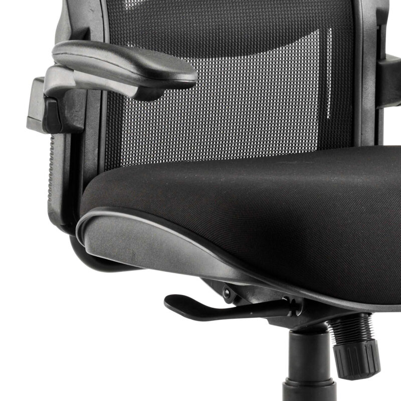 houston high mesh back heavy duty task operator office chair with arms
