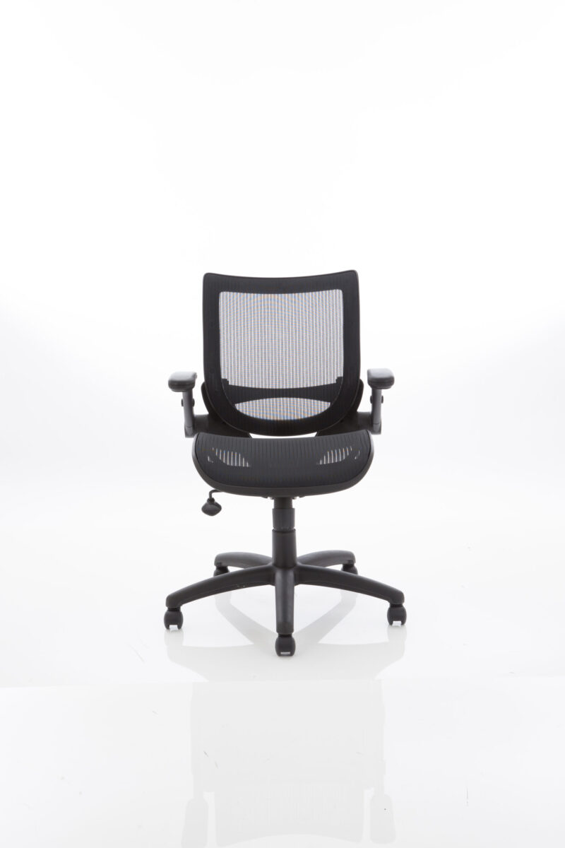 fuller medium mesh back task operator office chair with folding arms