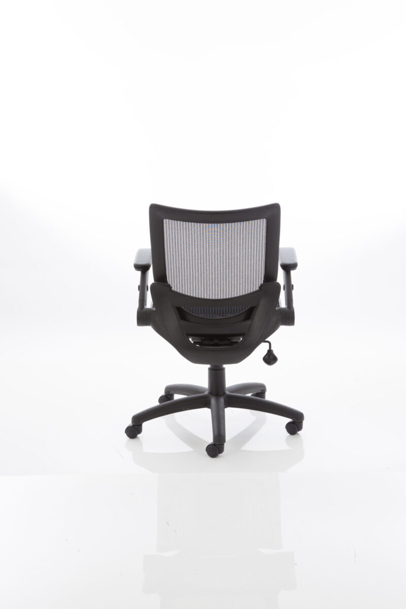 fuller medium mesh back task operator office chair with folding arms