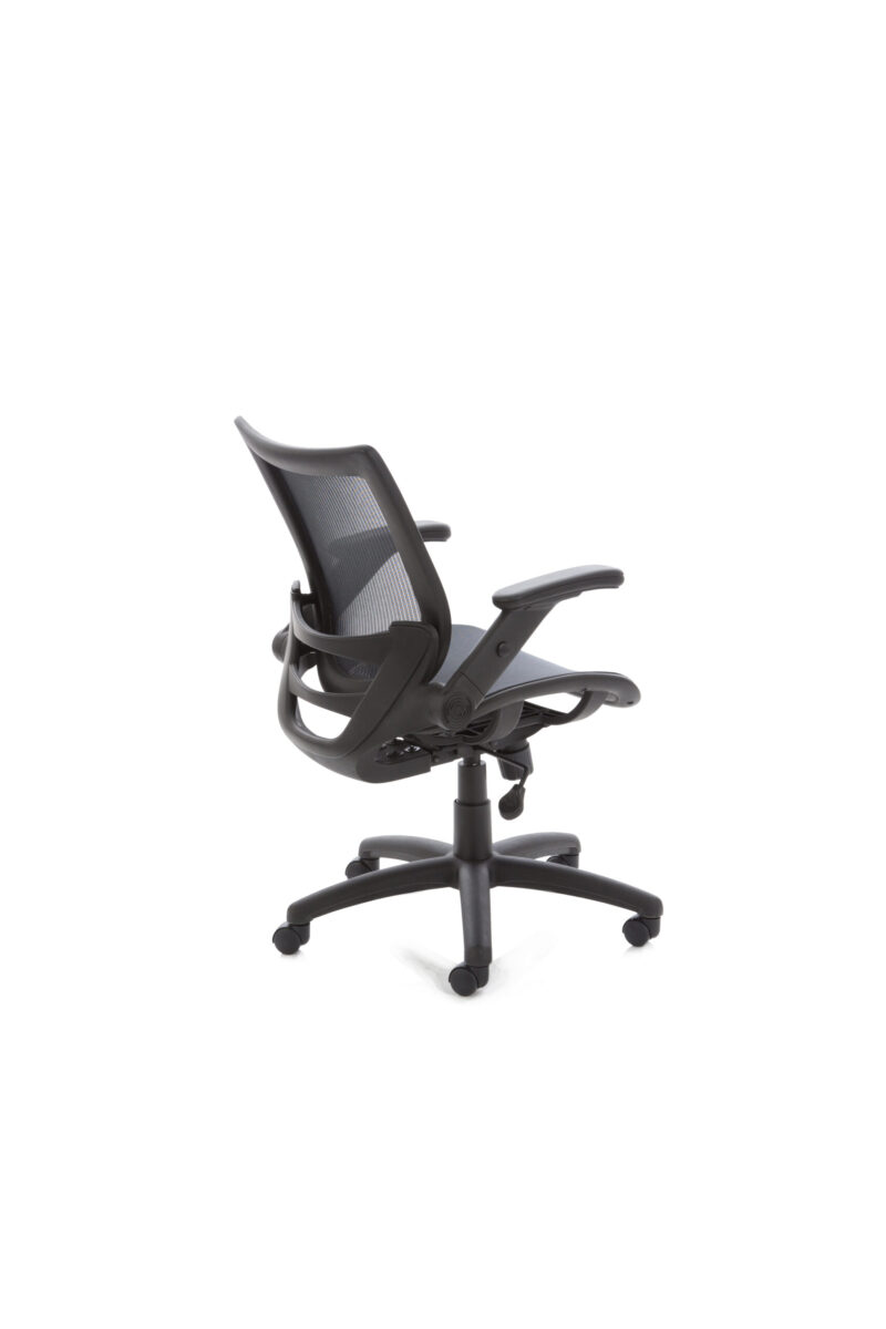 fuller medium mesh back task operator office chair with folding arms