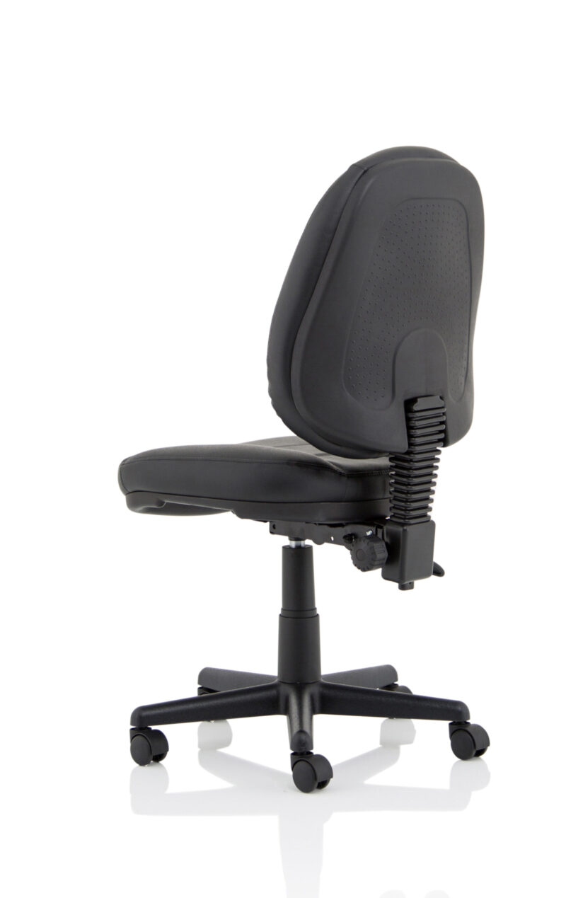 jackson medium back black leather task operator office chair