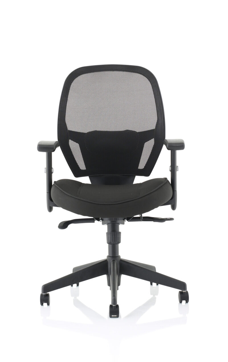 denver high mesh back black task operator office chair with arms