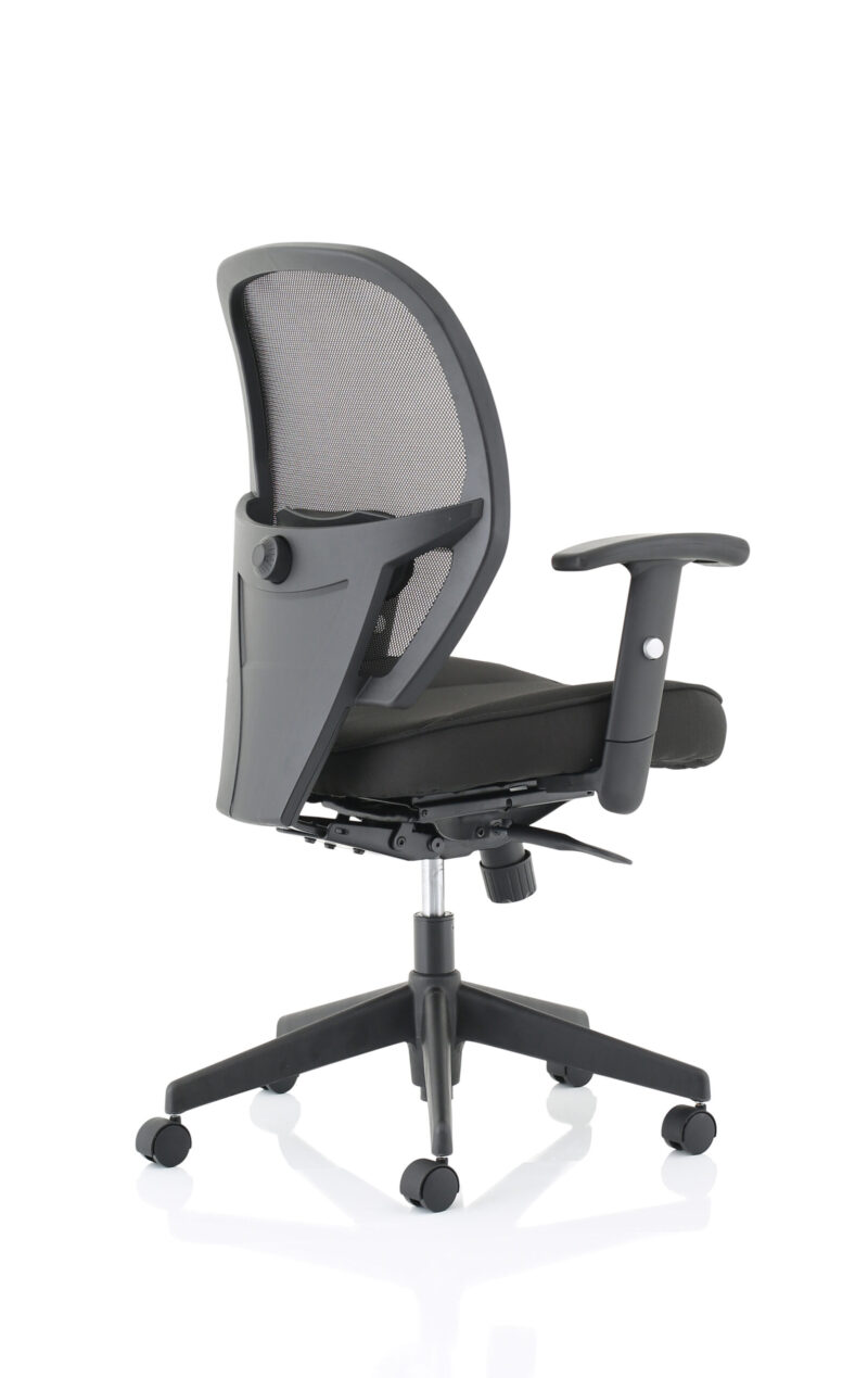 denver high mesh back black task operator office chair with arms