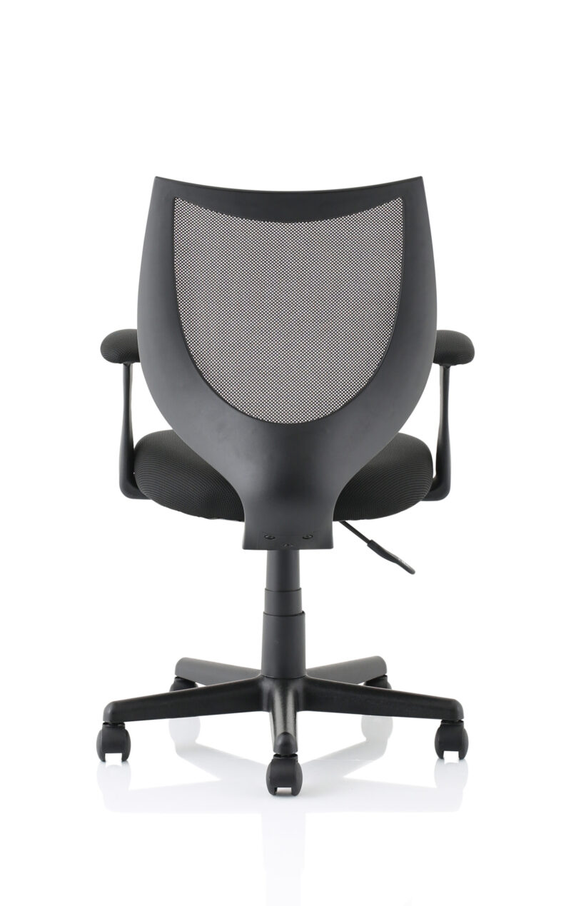 camden medium back black mesh task operator office chair with arms